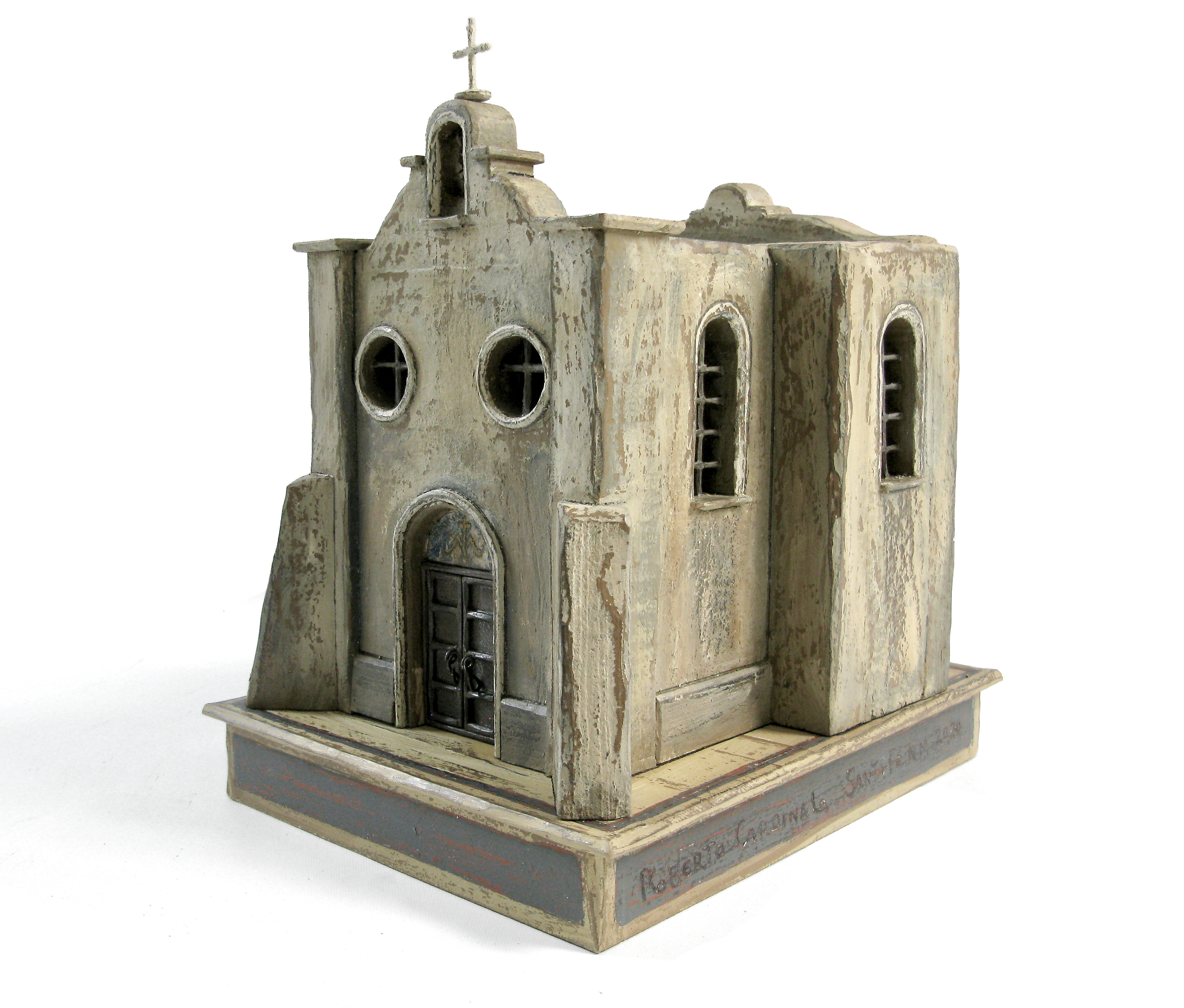 The Rosario Chapel sculpture, alternate angle
