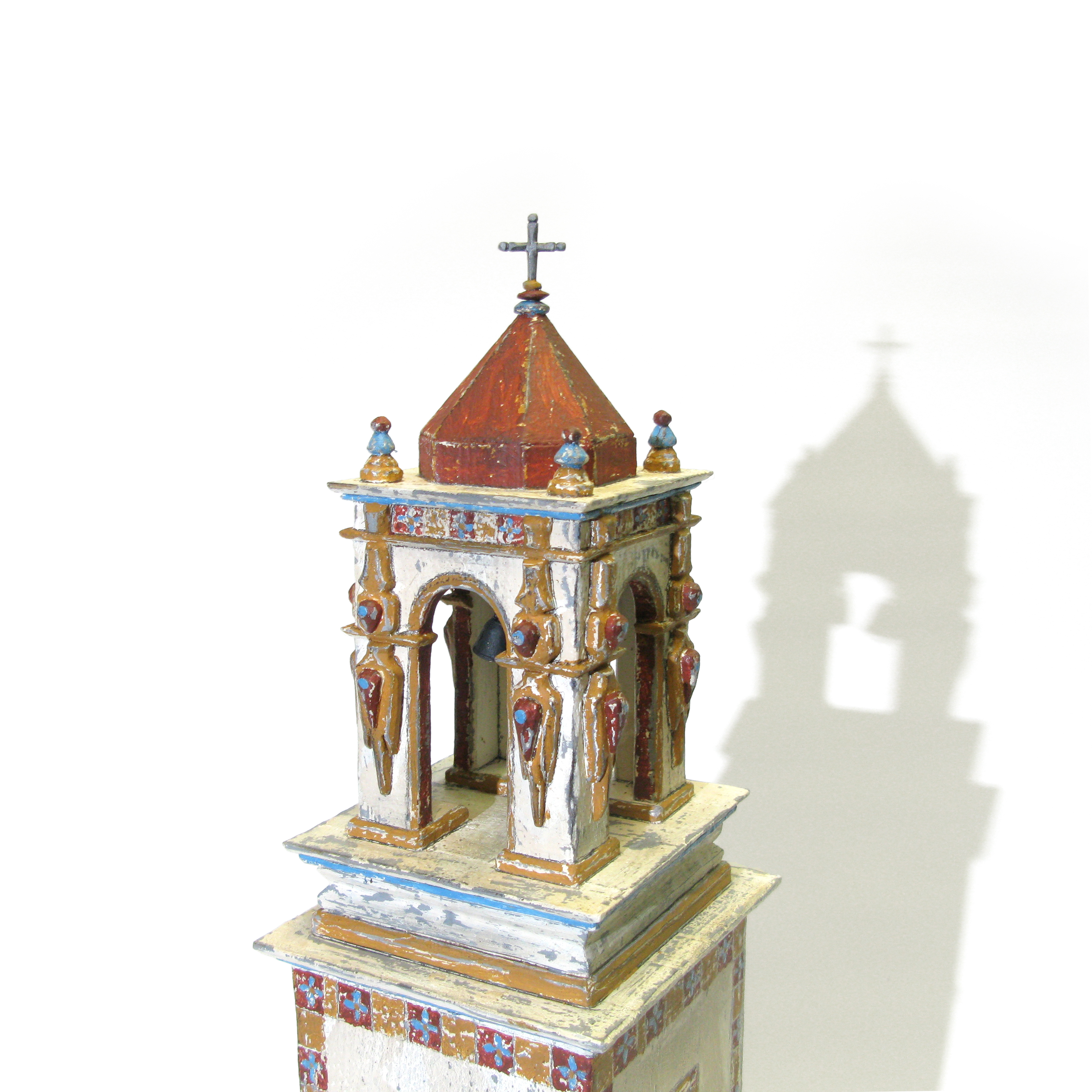 Tower, Mission San José San Miguel sculpture, third view